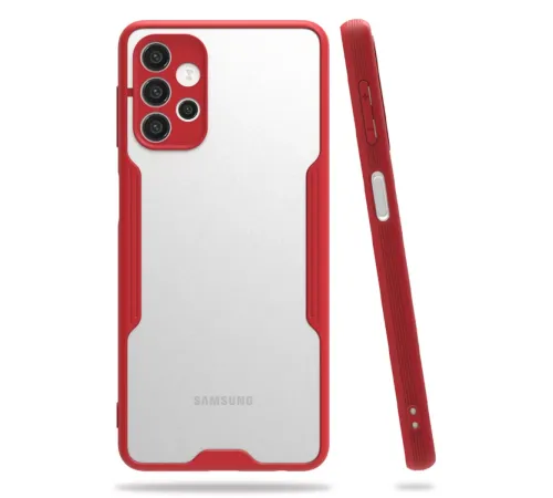 Samsung Galaxy A52 Kılıf Platin Silikon - Kırmızı