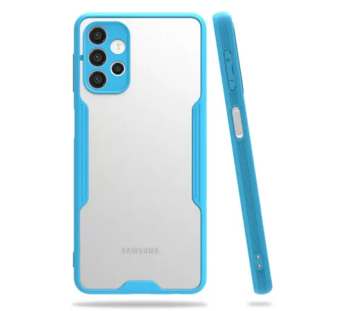 Samsung Galaxy A52 Kılıf Platin Silikon - Mavi