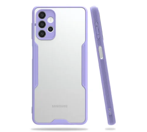 Samsung Galaxy A52 Kılıf Platin Silikon - Lila