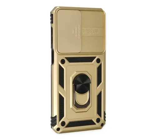 Samsung Galaxy M33 Kılıf Pars Lens Yüzüklü Silikon - Gold