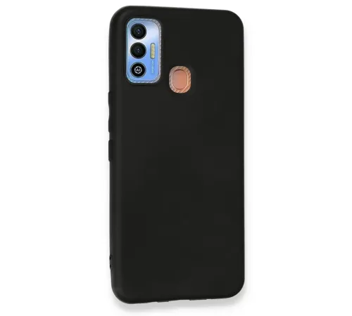 Tecno Spark 7T Kılıf First Silikon - Siyah