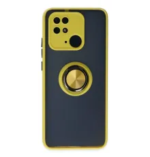 Xiaomi Redmi 10C Kılıf Montreal Yüzüklü Silikon Kapak - Sarı