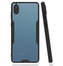 Samsung Galaxy A02 Kılıf Platin Silikon - Siyah