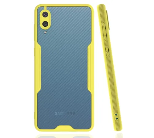 Samsung Galaxy A02 Kılıf Platin Silikon - Sarı