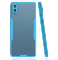 Samsung Galaxy A02 Kılıf Platin Silikon - Mavi