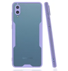 Samsung Galaxy A02 Kılıf Platin Silikon - Lila