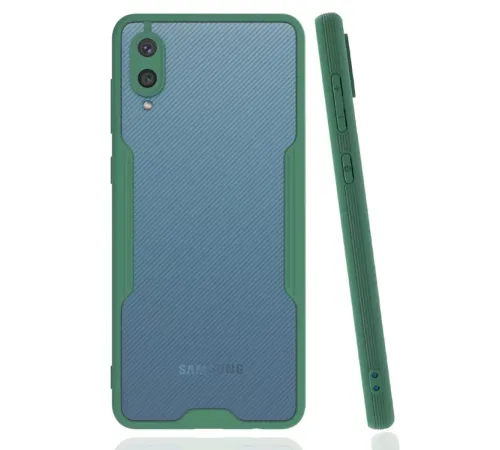 Samsung Galaxy A02 Kılıf Platin Silikon - Yeşil