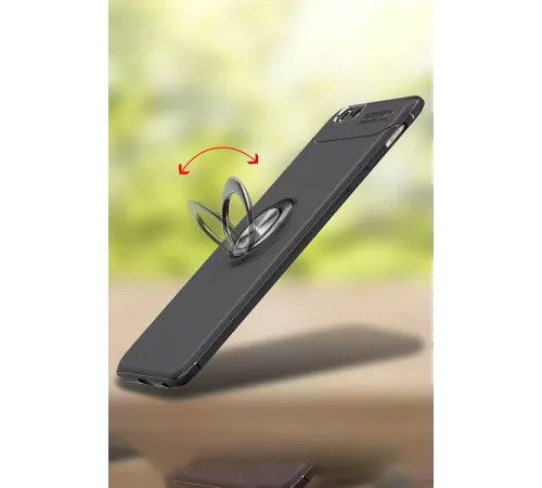 Apple iPhone 6 Kılıf Range Yüzüklü Silikon - Kırmızı