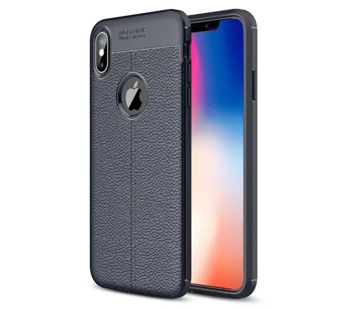 Apple iPhone XS Max Kılıf Auto Focus Kapak - Lacivert