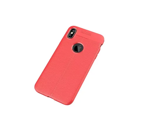 Apple iPhone XS Max Kılıf Auto Focus Kapak - Kırmızı