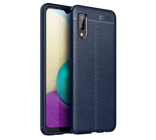 Samsung Galaxy A02 Kılıf Auto Focus Kapak - Lacivert