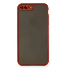 Apple iPhone 7 Plus Kılıf Montreal Silikon Kapak - Kırmızı