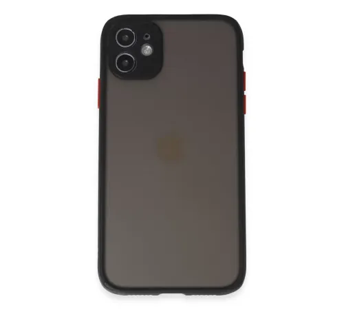 Apple iPhone 11 Kılıf Montreal Silikon Kapak - Siyah