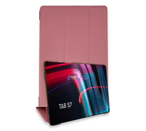 Samsung Galaxy T870 Tab S7 11 Kılıf Tablet Smart Kılıf - Pembe