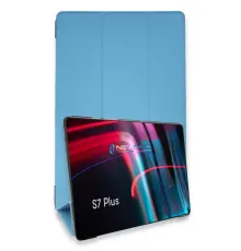 Samsung Galaxy T970 Tab S7 Plus 12.4 Kılıf Tablet Smart Kılıf - Mavi