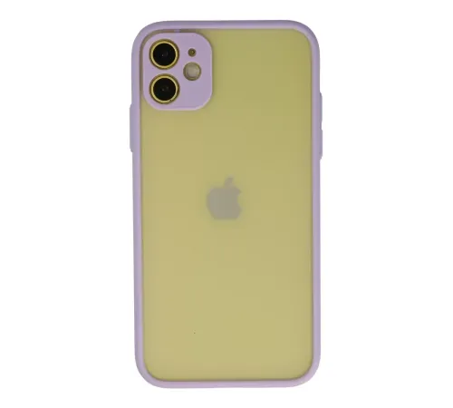Apple iPhone 11 Kılıf Montreal Silikon Kapak - Mor
