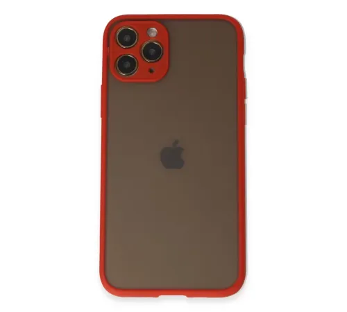 Apple iPhone 11 Pro Kılıf Montreal Silikon Kapak - Kırmızı