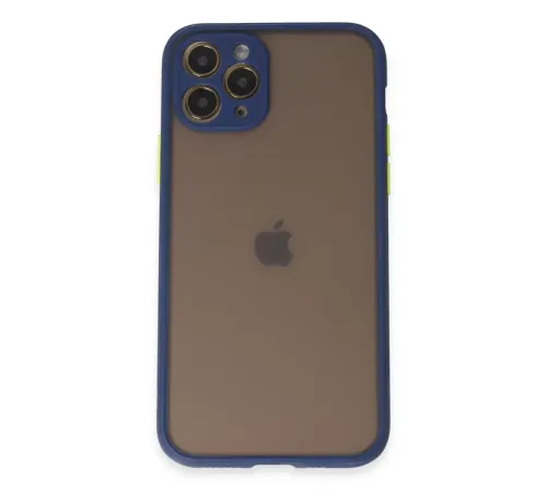 Apple iPhone 11 Pro Kılıf Montreal Silikon Kapak - Lacivert