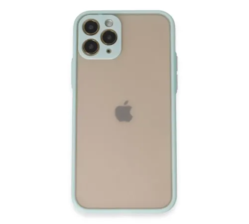 Apple iPhone 11 Pro Kılıf Montreal Silikon Kapak - Turkuaz