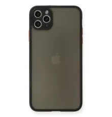Apple iPhone 11 Pro Max Kılıf Montreal Silikon Kapak - Siyah