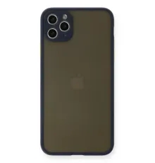 Apple iPhone 11 Pro Max Kılıf Montreal Silikon Kapak - Lacivert