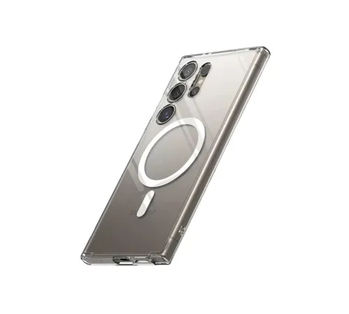 Samsung Galaxy S24 Ultra Kılıf Magneticsafe Şeffaf Silikon - Şeffaf