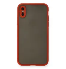 Apple iPhone X Kılıf Montreal Silikon Kapak - Kırmızı