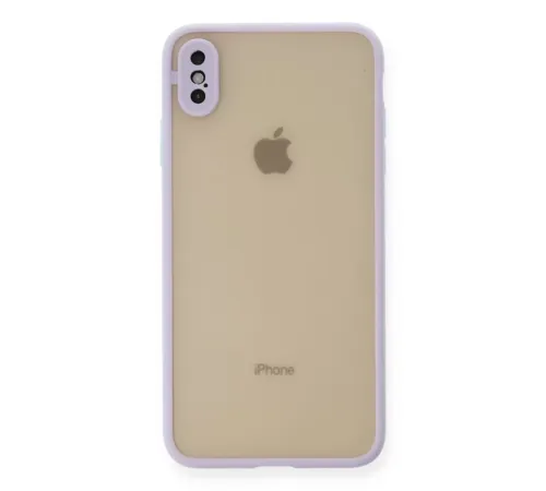 Apple iPhone X Kılıf Montreal Silikon Kapak - Mor