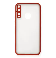 Huawei P40 Lite E Kılıf Montreal Silikon Kapak - Kırmızı