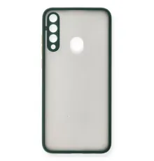 Huawei Y6P Kılıf Montreal Silikon Kapak - Yeşil