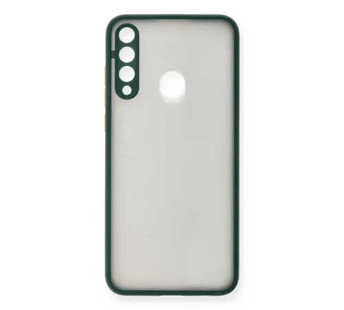 Huawei Y6P Kılıf Montreal Silikon Kapak - Yeşil