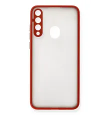 Huawei Y6P Kılıf Montreal Silikon Kapak - Kırmızı