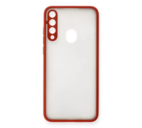 Huawei Y6P Kılıf Montreal Silikon Kapak - Kırmızı