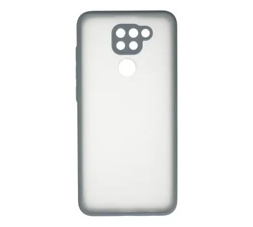 Redmi Note 9 Kılıf Montreal Silikon Kapak - Gri