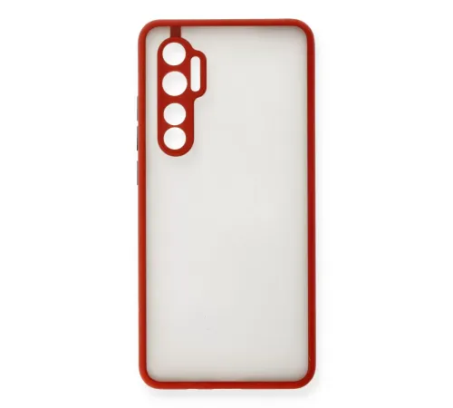 Mi Note 10 Lite Kılıf Montreal Silikon Kapak - Kırmızı