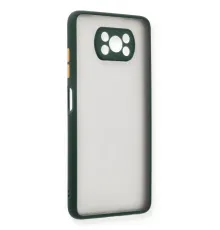 Pocophone X3 Kılıf Montreal Silikon Kapak - Yeşil