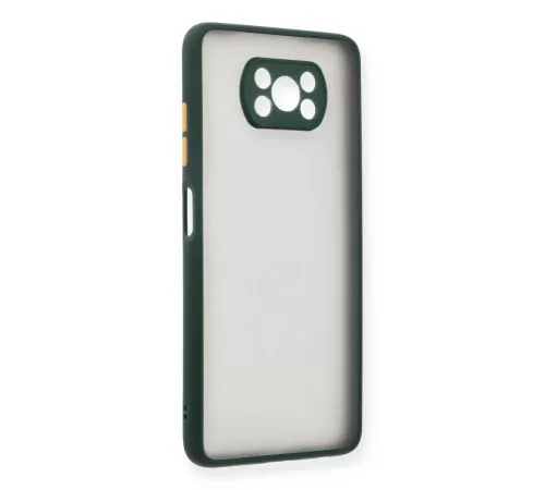 Pocophone X3 Kılıf Montreal Silikon Kapak - Yeşil