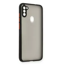Samsung Galaxy A11 Kılıf Montreal Silikon Kapak - Siyah