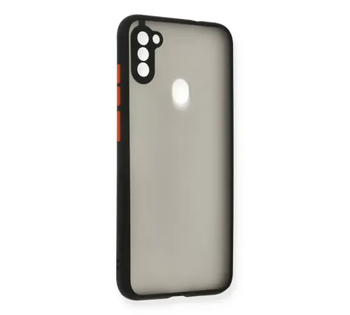 Samsung Galaxy A11 Kılıf Montreal Silikon Kapak - Siyah