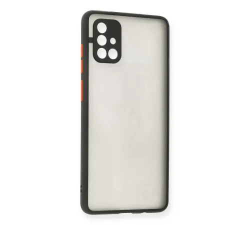 Samsung Galaxy A71 Kılıf Montreal Silikon Kapak - Siyah