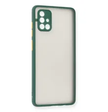 Samsung Galaxy A71 Kılıf Montreal Silikon Kapak - Yeşil
