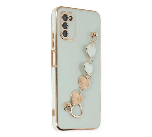 Samsung Galaxy A03S Kılıf Esila Silikon - Su Yeşili