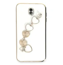 Samsung Galaxy J7 Pro / J730 Kılıf Esila Silikon - Beyaz