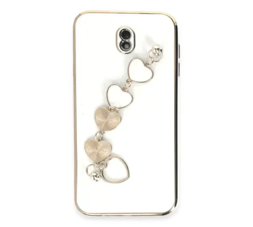 Samsung Galaxy J7 Pro / J730 Kılıf Esila Silikon - Beyaz