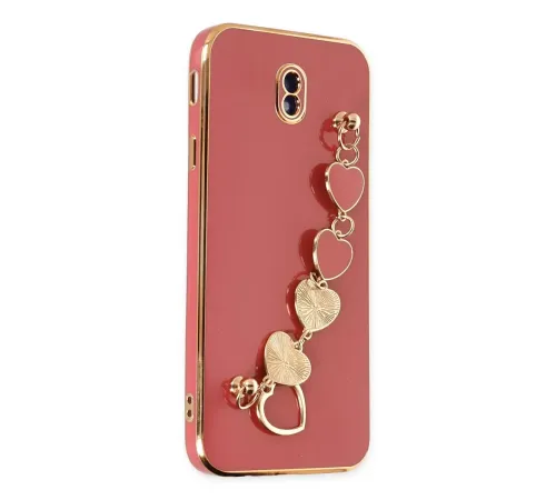 Samsung Galaxy J7 Pro / J730 Kılıf Esila Silikon - Kırmızı
