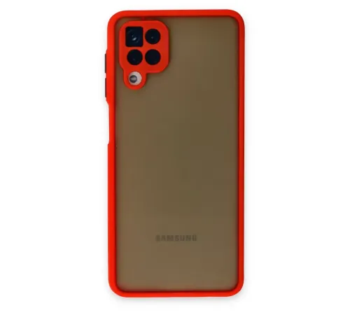 Samsung Galaxy A12 Kılıf Montreal Silikon Kapak - Kırmızı