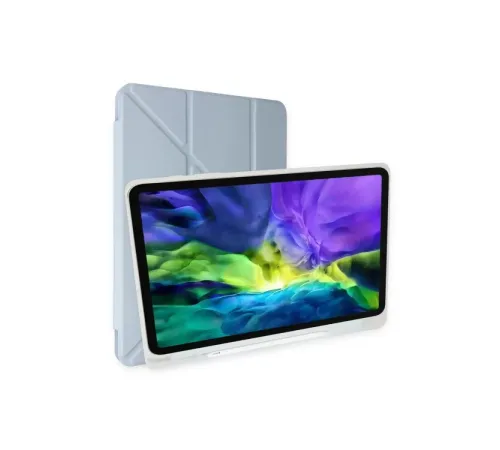 Huawei MatePad SE Kılıf Kalemlikli Mars Tablet Kılıfı - Mavi