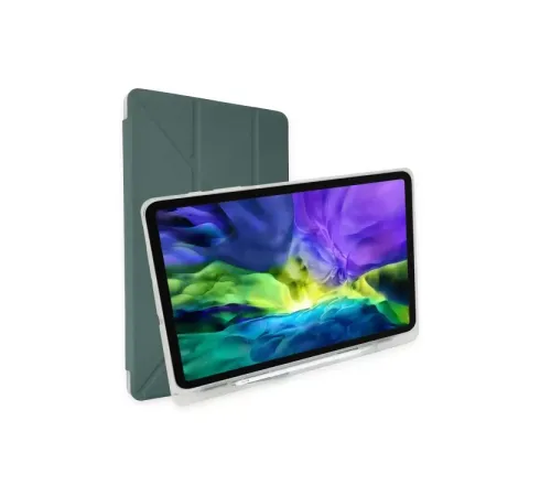 Huawei MatePad SE Kılıf Kalemlikli Mars Tablet Kılıfı - Koyu Yeşil