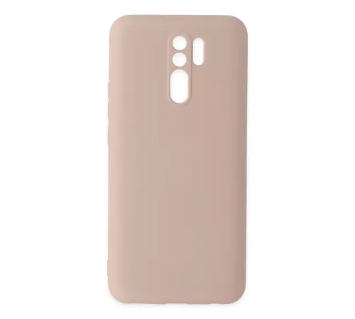 Redmi 9 Kılıf Nano içi Kadife Silikon - Pudra