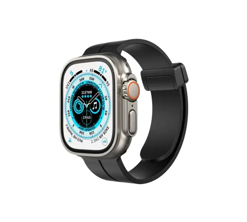 Apple Watch 38mm KR412 Elegance Stylısh Kordon - Siyah